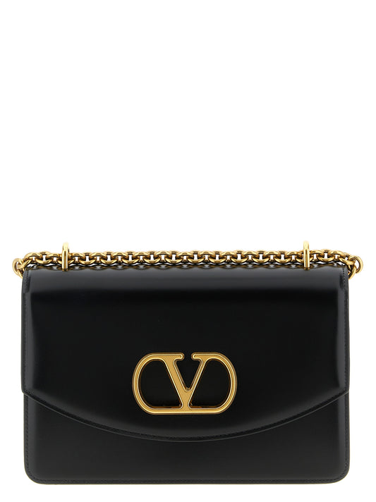 Valentino Garavani Vain Shoulder – Black Leather Bag