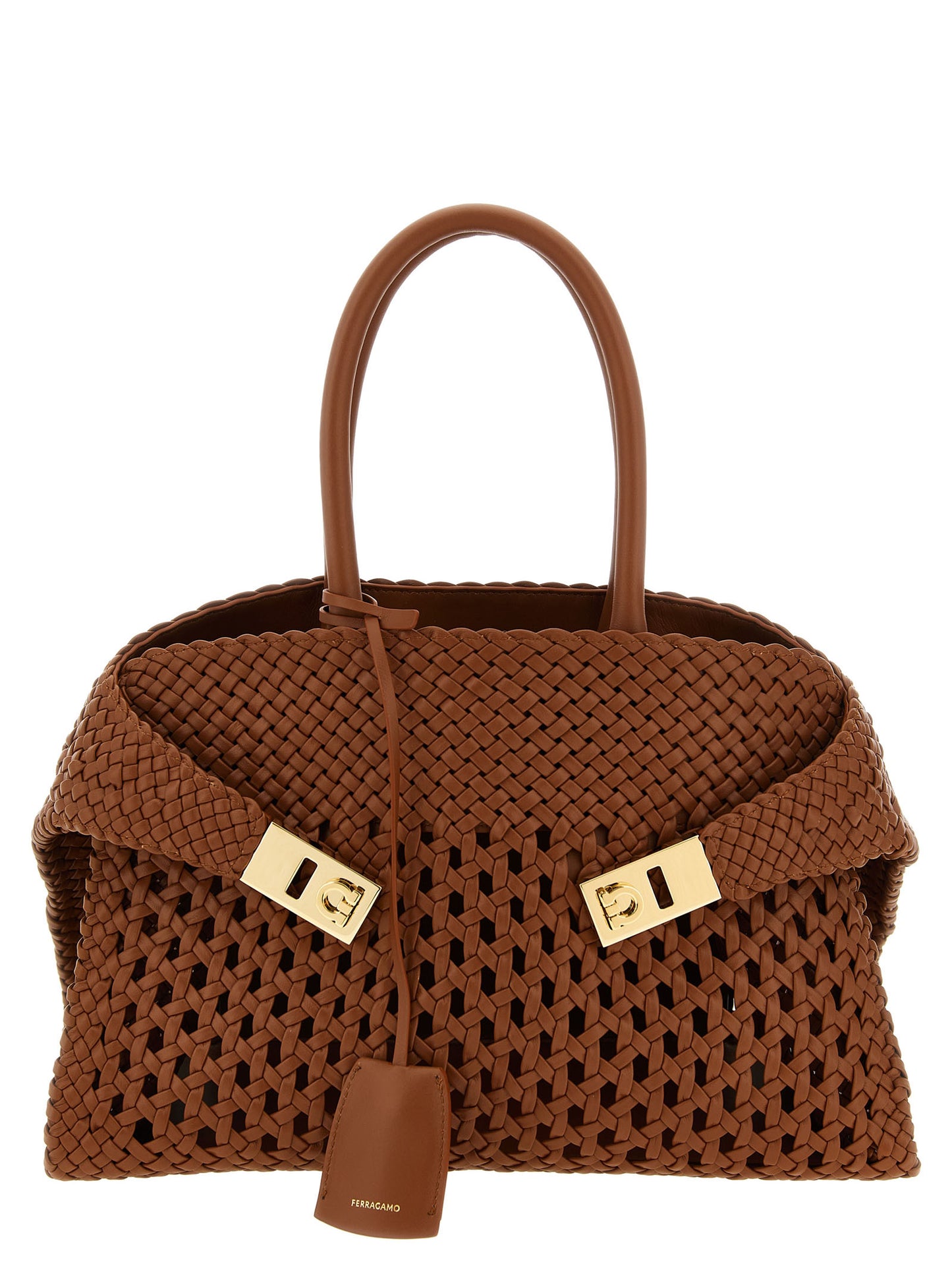 Ferragamo Hug – Brown Leather Bag