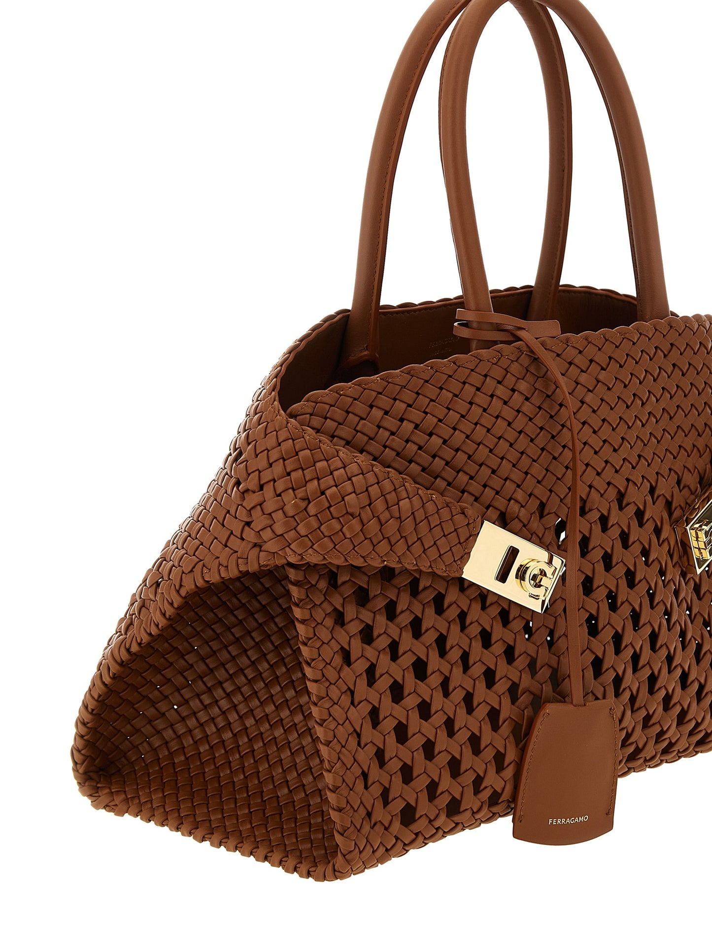 Ferragamo Hug – Brown Leather Bag