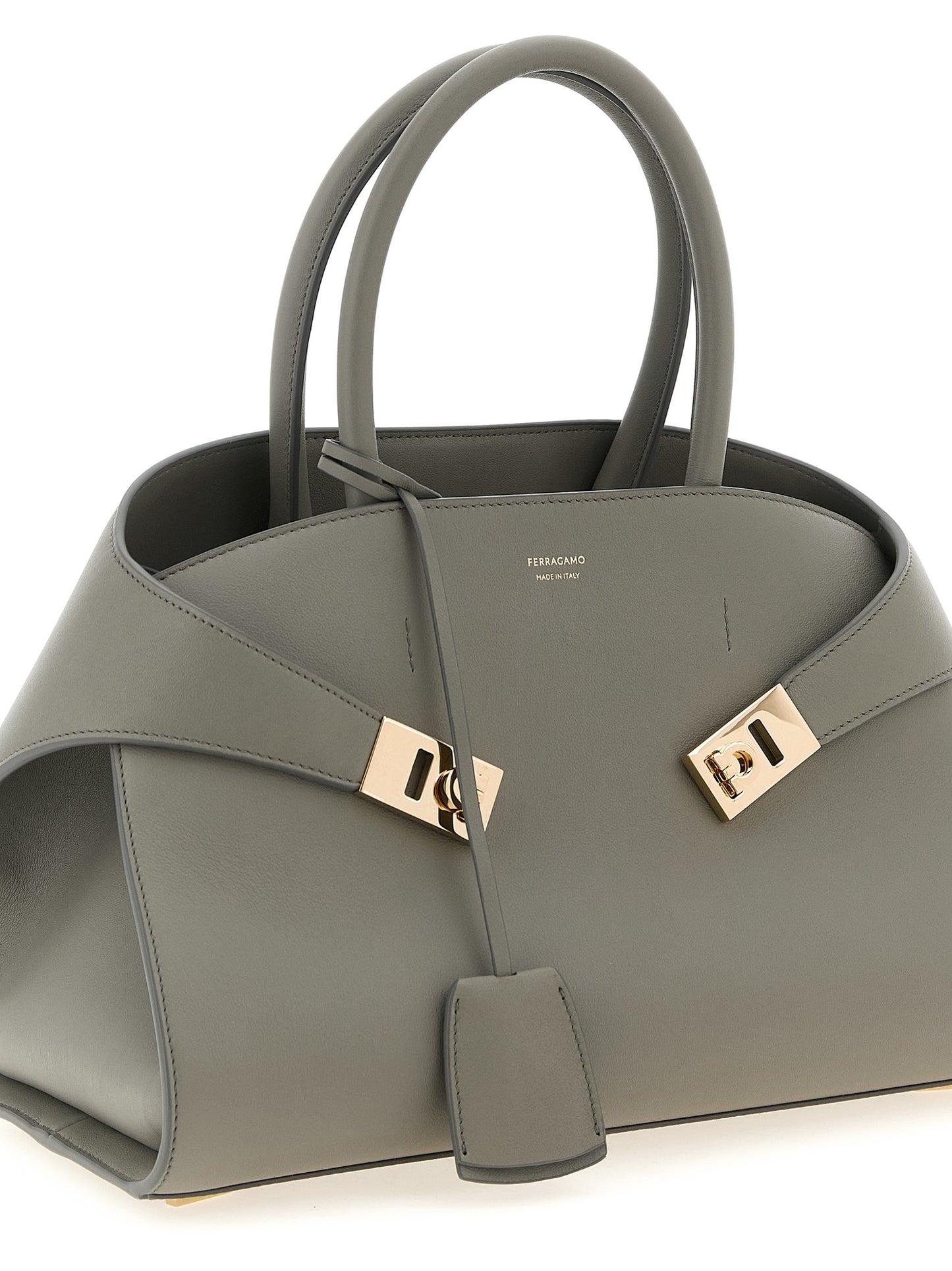 Ferragamo Hug Shoulder Bag in Gray