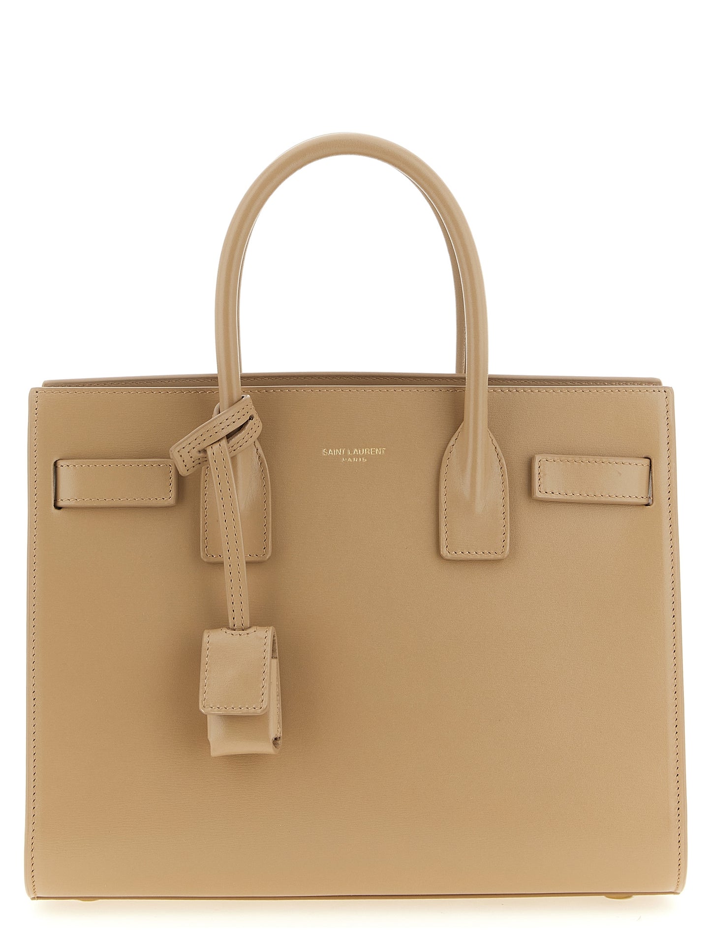 Saint Laurent Sac de Jour Shoulder Bag in Beige
