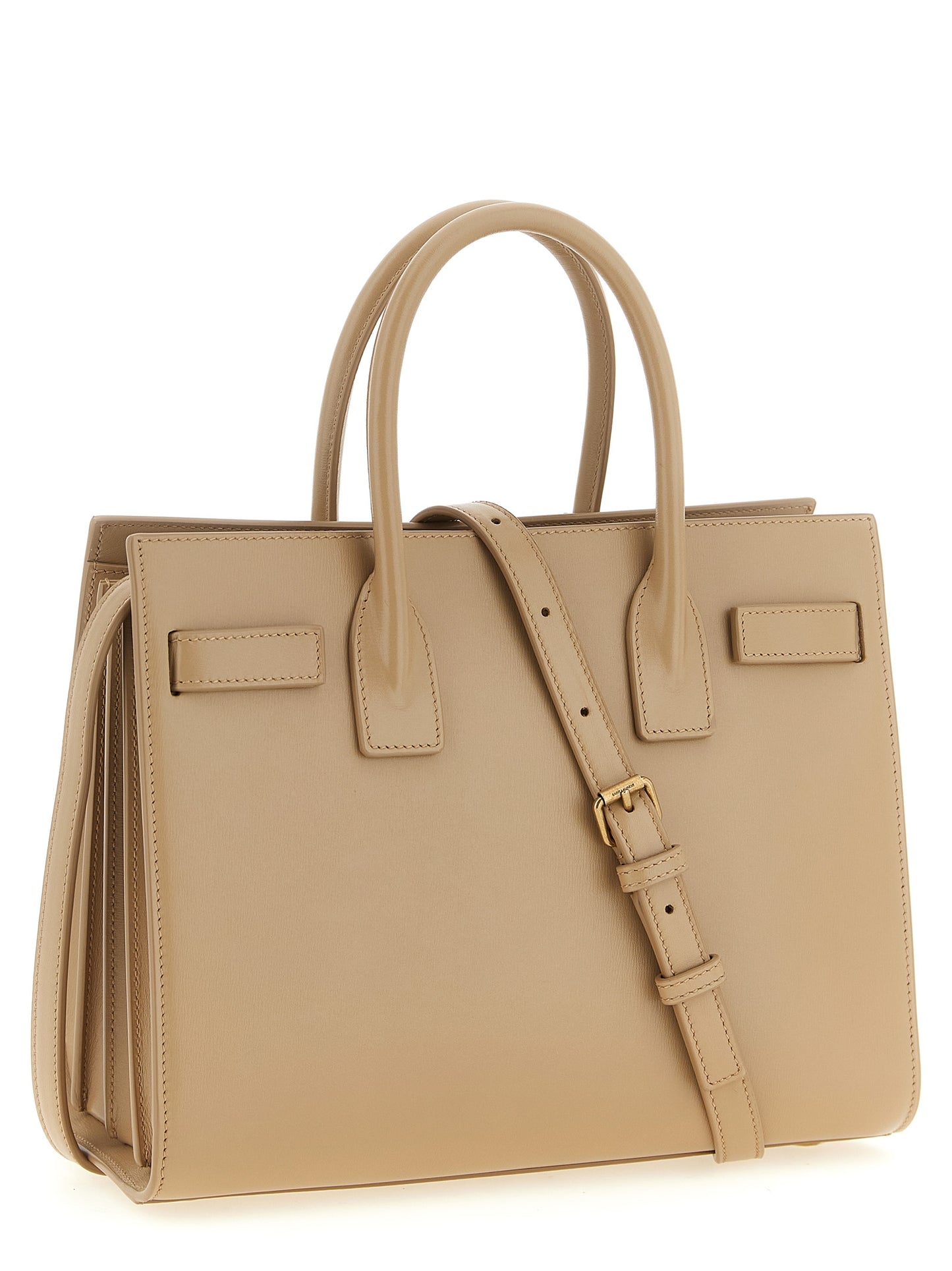 Saint Laurent Sac de Jour Shoulder Bag in Beige