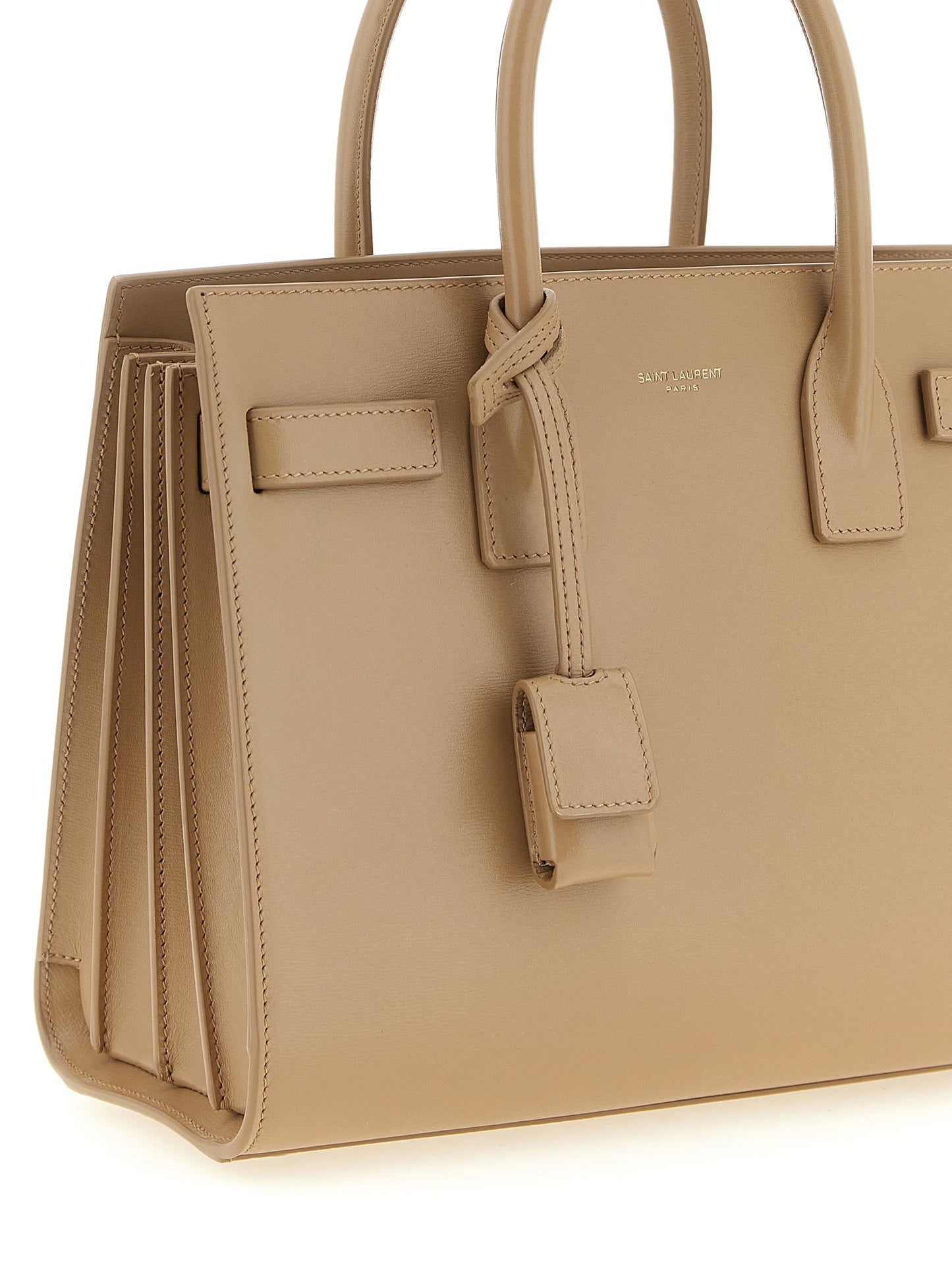 Saint Laurent Sac de Jour Shoulder Bag in Beige
