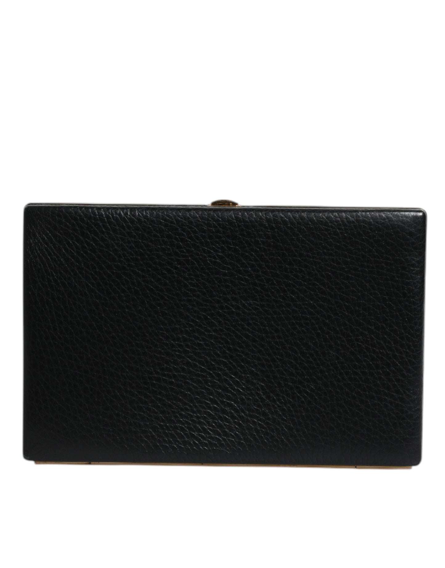 Dolce & Gabbana Evening Box – Black Leather Clutch
