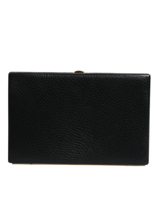 Dolce & Gabbana Evening Box – Black Leather Clutch