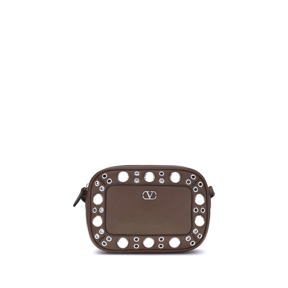 Valentino Garavani Nellcôte – Brown Leather Bag