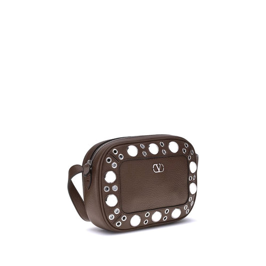 Valentino Garavani Nellcôte – Brown Leather Bag