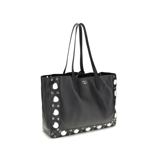 Valentino Garavani VLogo – Black Leather Shoulder Bag