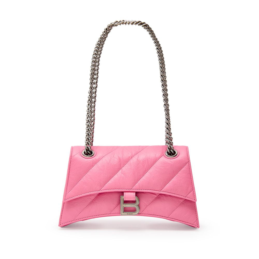 Balenciaga Crush – Pink Leather Bag