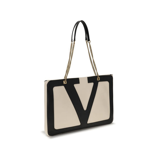 Valentino Garavani Viva Superstar – Beige Leather Bag