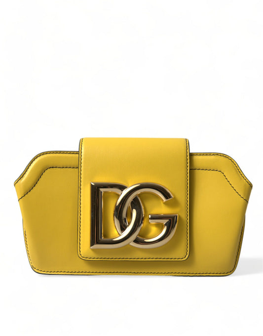 Dolce & Gabbana DG Clutch – Yellow Leather Bag