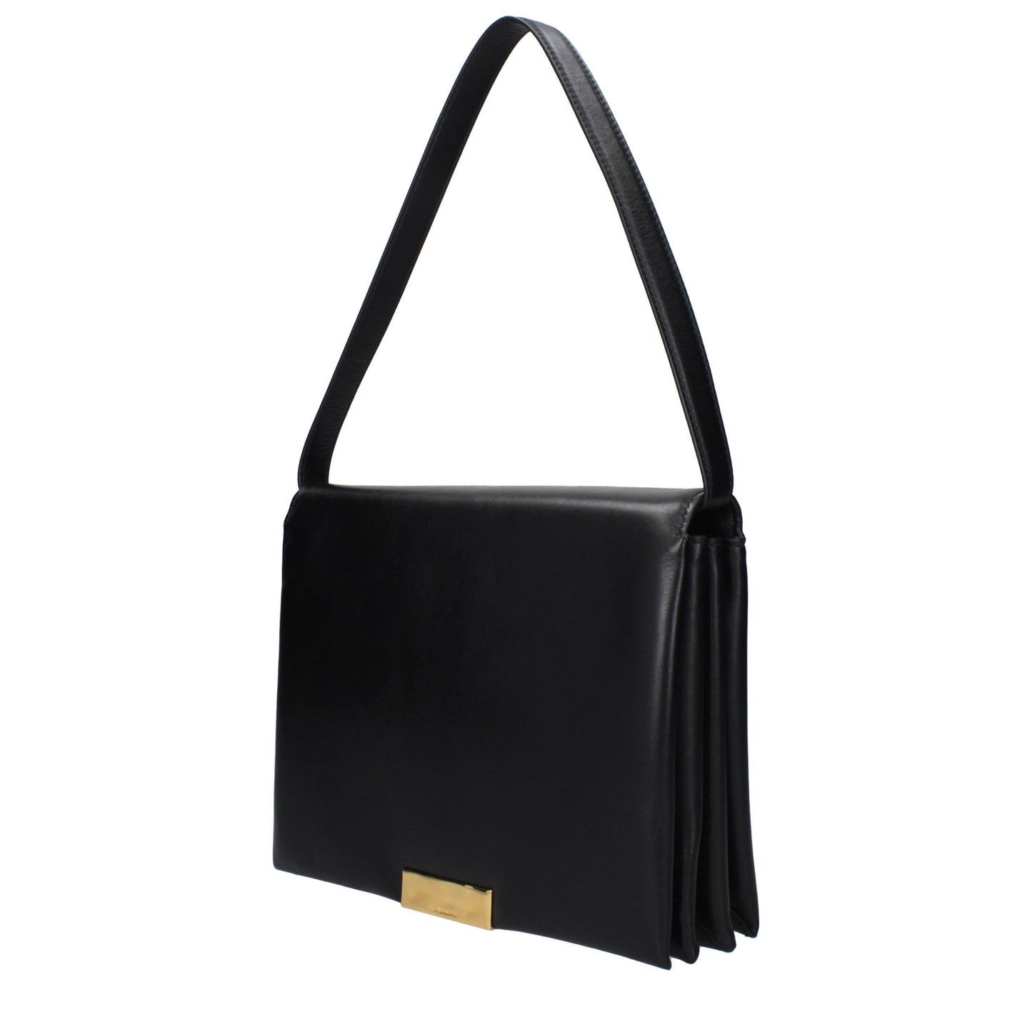 Jil Sander Vintage Flap – Black Leather Bag