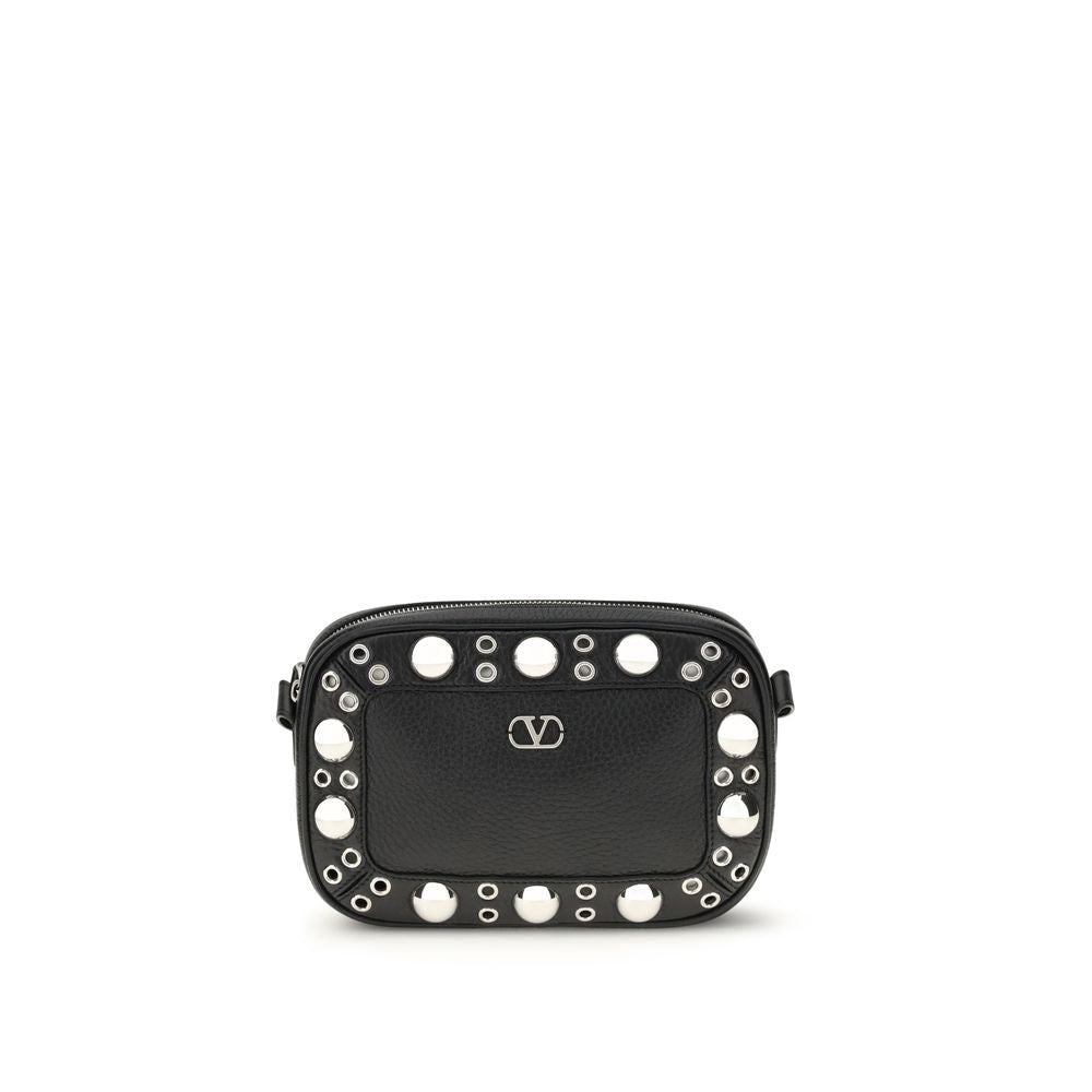 Valentino Garavani VLogo Signature – Black Leather Shoulder Bag