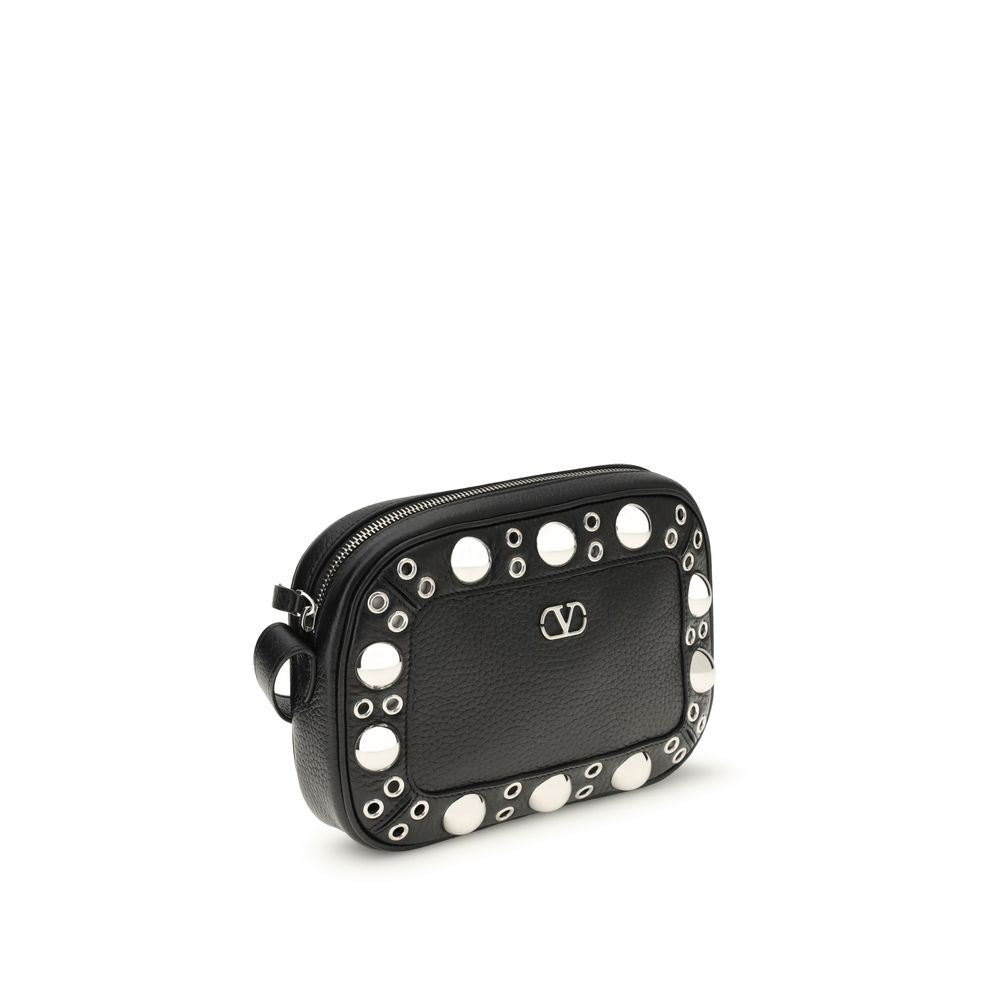 Valentino Garavani VLogo Signature – Black Leather Shoulder Bag