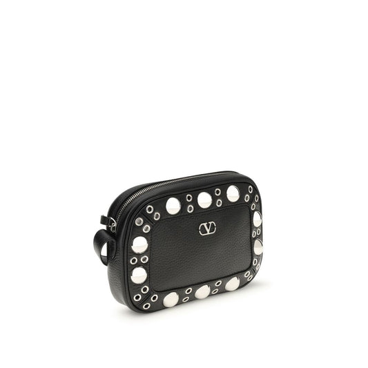 Valentino Garavani VLogo Signature – Black Leather Shoulder Bag