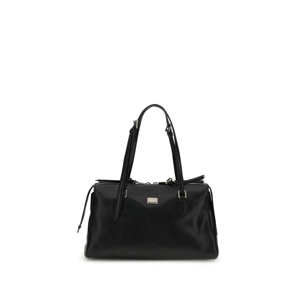 Dolce & Gabbana Vittoria – Black Leather Bag