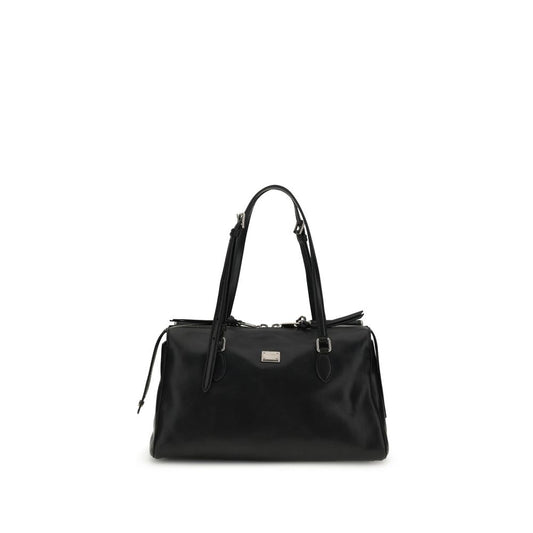 Dolce & Gabbana Vittoria – Black Leather Bag