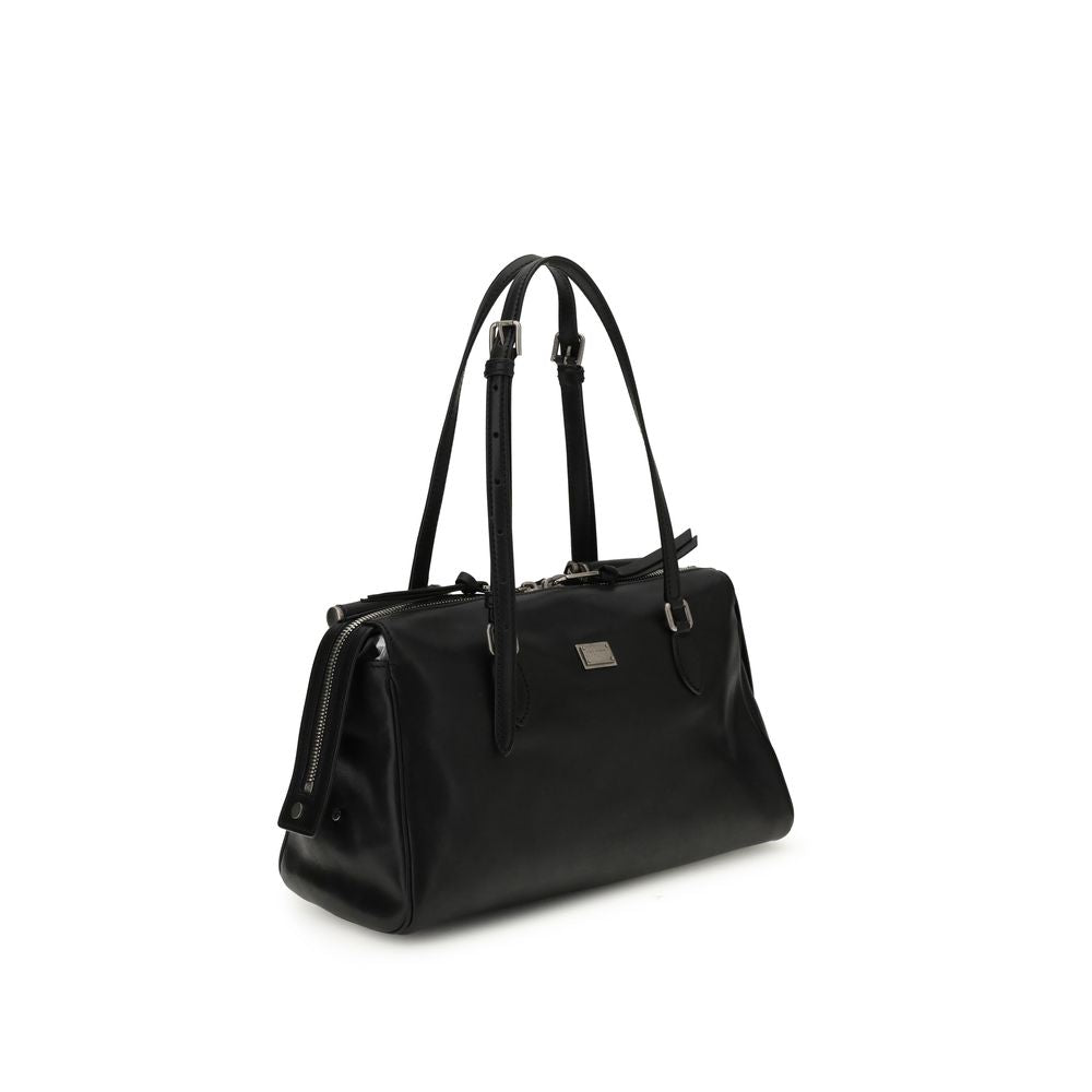 Dolce & Gabbana Vittoria – Black Leather Bag