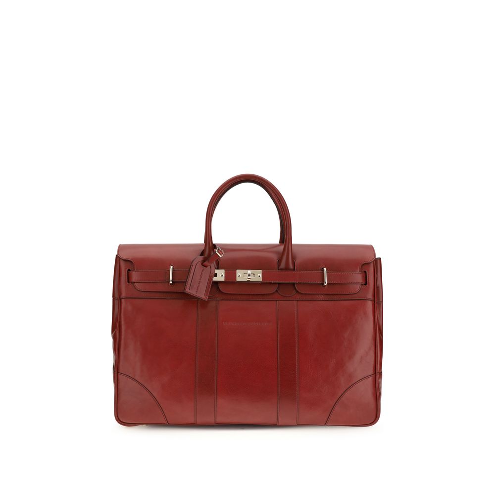 Brunello Cucinelli Holdall – Burgundy Leather Holdall