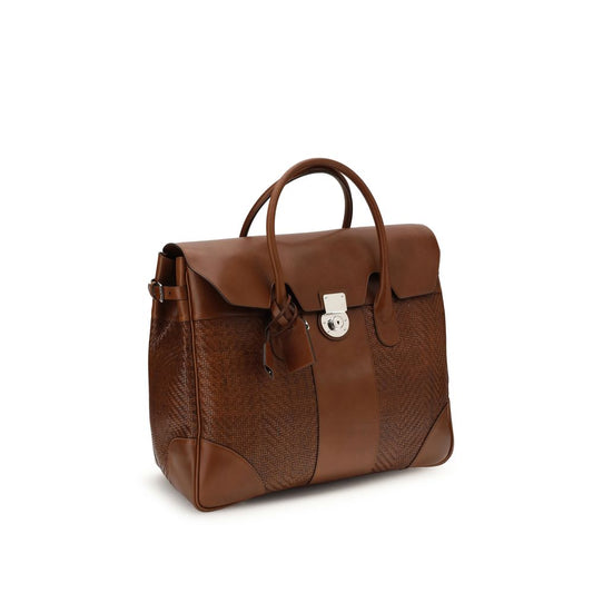 Brunello Cucinelli – Brown Leather Shoulder Bag