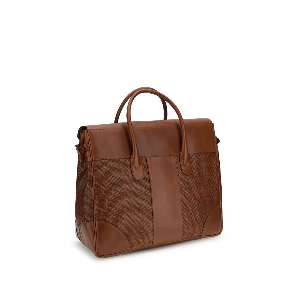 Brunello Cucinelli – Brown Leather Shoulder Bag